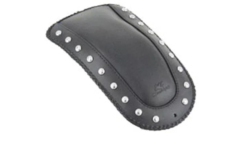 Mustang 03-09 VTX1300 Retro,03-07 VTX1300S, 08-09 VTX1300T Fender Bib w/Studs - Black - Side View