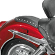 Load image into Gallery viewer, Mustang 04-09 Honda VTX1300 Fender Bib w/Studs - Black - Side View