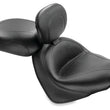 Load image into Gallery viewer, Mustang 04-09 Honda VTX1300C Wide Touring 2PC Seat w/Driver Backrest - Black - Main Product View