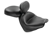 Load image into Gallery viewer, Mustang 04-09 Honda VTX1300C Wide Touring 2PC Seat w/Driver Backrest - Black - Main Product View