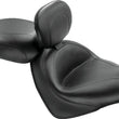 Load image into Gallery viewer, Mustang 04-09 Honda VTX1300C Wide Touring 2PC Seat w/Driver Backrest - Black - Side View