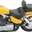 Load image into Gallery viewer, Mustang 04-09 Honda VTX1300C Wide Touring 2PC Seat w/Driver Backrest - Black - Detail View