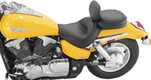 Load image into Gallery viewer, Mustang 04-09 Honda VTX1300C Wide Touring 2PC Seat w/Driver Backrest - Black - Detail View