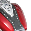 Load image into Gallery viewer, Mustang 04-09 HondaVTX1300C, 03-09 VTX1300 Retro, 03-07 VTX1300S Tank Bib w/Studs - Black - Side View