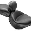Load image into Gallery viewer, Mustang 04-10 Kawasaki Vulcan 2000 Classic,LT Standard Touring 2PC Seat w/Driver Backrest - Black - Main Product View