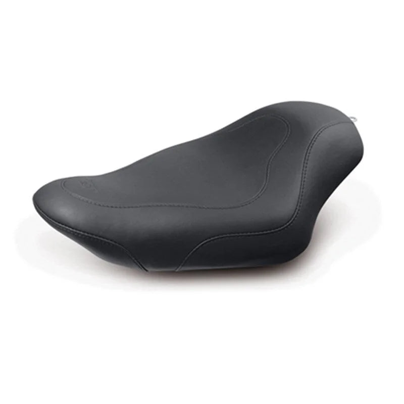Mustang 04-21 Harley Sportster 3.3 GAL Tripper Solo Seat - Black - Side View