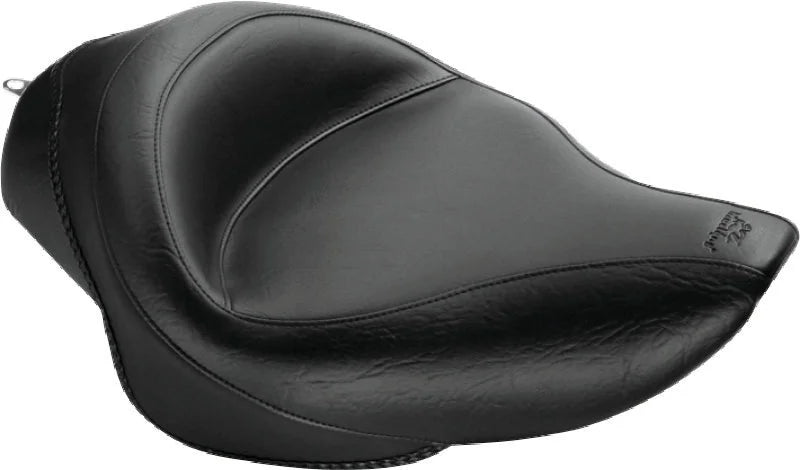 Mustang 04-21 Harley Sportster 3.3 GAL Wide Touring Solo Seat - Black - Main Product View
