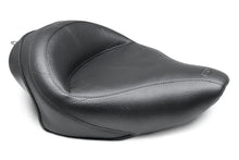 Load image into Gallery viewer, Mustang 04-21 Harley Sportster 3.3 GAL Wide Touring Solo Seat - Black - Side View