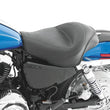 Load image into Gallery viewer, Mustang 04-21 Harley Sportster 4.5 GAL Standard Touring Solo Seat - Black - Main Product View