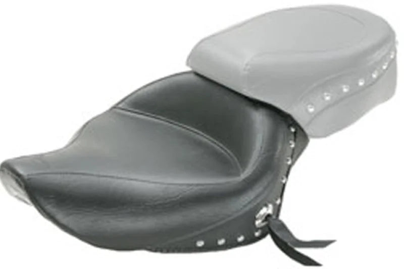 Mustang 04-21 Harley Sportster 4.5 Gallon Wide Touring Solo Seat w/Studs - Black - Main Product View