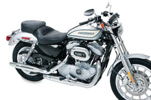 Load image into Gallery viewer, Mustang 04-21 Harley Sportster 4.5 Wide Touring Solo Seat w/Driver Backrest - Black - Side View