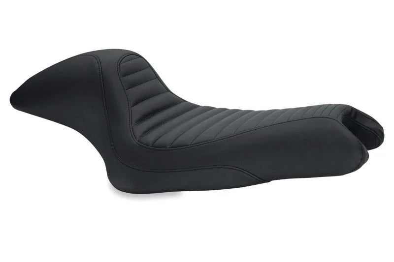 Mustang 04-21 Harley Sportster Cafe Solo Seat - Black - Main Product View