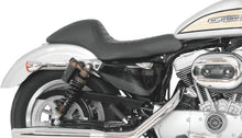 Load image into Gallery viewer, Mustang 04-21 Harley Sportster Cafe Solo Seat - Black - Detail View
