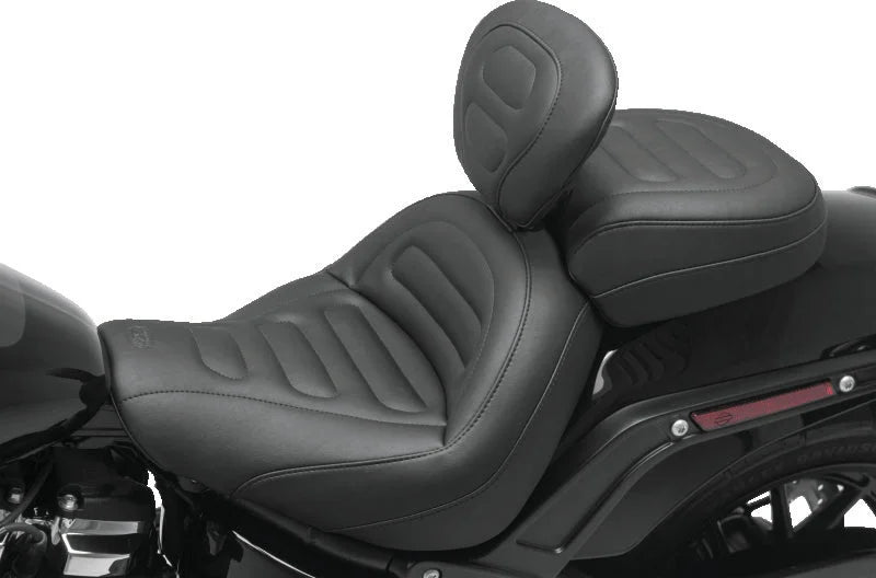 Mustang 04-21 Harley Sportster Duke 1PC Seat Regal - Black - Main Product View