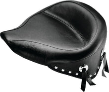 Load image into Gallery viewer, Mustang 04-21 Harley Sportster Tank Bib - Black - Side View