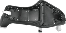 Load image into Gallery viewer, Mustang 04-21 Harley Sportster Throwback 1PC Seat - Black - Back View