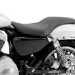 Load image into Gallery viewer, Mustang 04-21 Harley Sportster Tripper Fastback 1PC Seat - Black - Side View