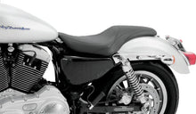 Load image into Gallery viewer, Mustang 04-21 Harley Sportster Tripper Fastback 1PC Seat - Black - Side View