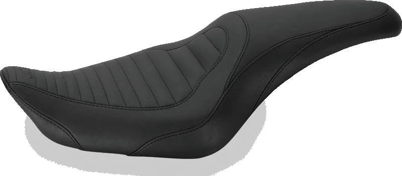Mustang 04-21 Harley Sportster Tripper Fastback 1PC Seat - Black - Side View