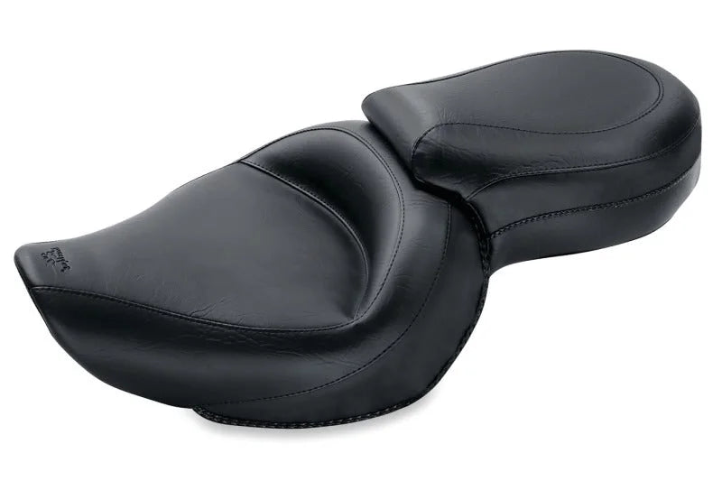 Mustang 04-21 Harley Sportster Wide Touring 1PC Seat - Black - Side View