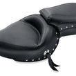 Load image into Gallery viewer, Mustang 04-21 Harley Sportster Wide Touring 1PC Seat w/Studs- Black - Main Product View