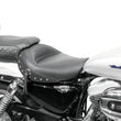 Load image into Gallery viewer, Mustang 04-21 Harley Sportster Wide Touring 1PC Seat w/Studs- Black - Detail View