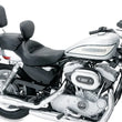 Load image into Gallery viewer, Mustang 04-21 Harley Sportster Wide Touring Solo Seat w/Driver Backrest - Black - Main Product View
