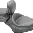Load image into Gallery viewer, Mustang 04-21 Harley Sportster Wide Touring Solo Seat w/Driver Backrest - Black - Side View