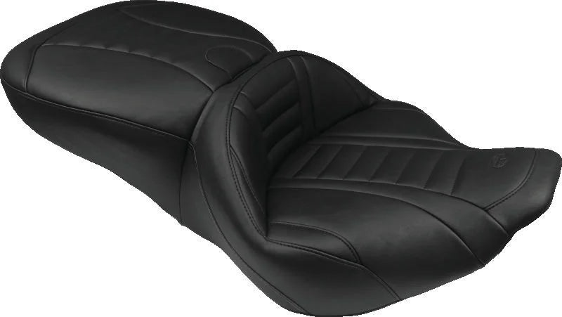 Mustang 04-21 Harley Sportster Wide Tripper Solo Seat - Black - Main Product View