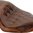 Load image into Gallery viewer, Mustang 04-21 Harley Sportster Wide Tripper Solo Seat Diamond Stitch- Distressed Brown - Main Product View
