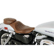 Load image into Gallery viewer, Mustang 04-21 Harley Sportster Wide Tripper Solo Seat Diamond Stitch- Distressed Brown - Side View
