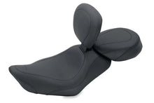 Load image into Gallery viewer, Mustang 04-21 Harley Sportster Wide Tripper Solo Seat w/Driver Backrest - Black - Main Product View
