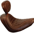 Load image into Gallery viewer, Mustang 04-21 Harley Sportster Wide Tripper Solo Seat w/Driver Backrest - Distressed Brown
