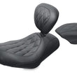 Load image into Gallery viewer, Mustang 04-21 Harley Wide Tripper Passenger Seat Diamond Stitch - Black - Main Product View