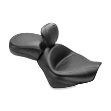 Load image into Gallery viewer, Mustang 04-21 Honda VT750 Aero Wide Touring 2PC Seat w/Driver Backrest - Black - Side View
