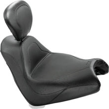 Load image into Gallery viewer, Mustang 05-08 Honda VTX1800F Sport Touring Solo Seat w/Driver Backrest - Black - Main Product View