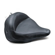 Load image into Gallery viewer, Mustang 05-17 Harley Deluxe (With Standard Rack) Harley Wide Touring Solo Seat - Black - Side View