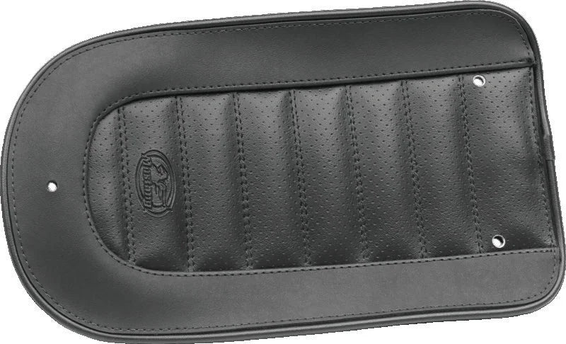 Mustang 05-17 Harley Deluxe (With Standard Rack) Wide Touring Passenger Seat - Black - Main Product View