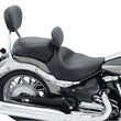 Load image into Gallery viewer, Mustang 06-15 Yamaha Roadliner, Stratoliner Wide Touring Solo Seat w/ Driver Backrest - Black - Main Product View