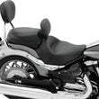 Load image into Gallery viewer, Mustang 06-15 Yamaha Roadliner, Stratoliner Wide Touring Solo Seat w/ Driver Backrest - Black - Detail View