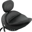 Load image into Gallery viewer, Mustang 06-15 Yamaha Roadliner, Stratoliner Wide Touring Solo Seat w/Driver Backrest Studs - Black - Main Product View