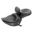 Load image into Gallery viewer, Mustang 06-15 Yamaha Roadliner, Stratoliner Wide Touring Solo Seat w/Driver Backrest Studs - Black - Side View
