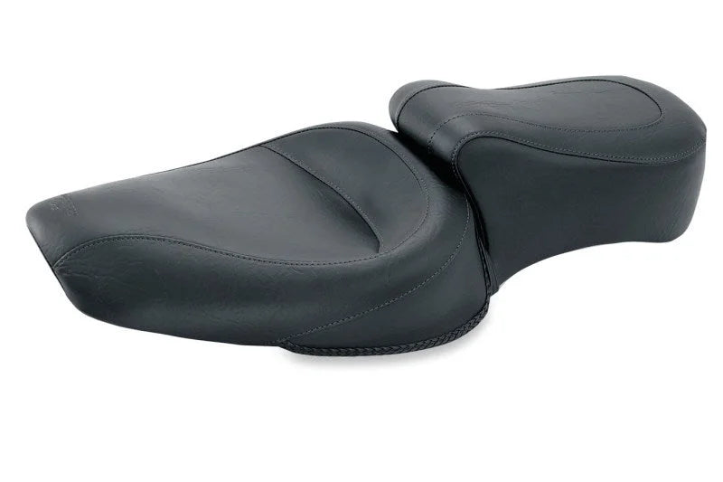 Mustang 06-17 Harley Dyna Standard Touring 1PC Seat - Black - Side View
