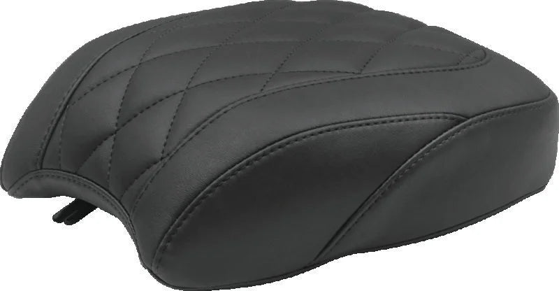 Mustang 06-17 Harley Dyna Standard Touring Passenger Seat w/Studs - Black - Main Product View