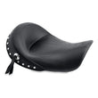 Load image into Gallery viewer, Mustang 06-17 Harley Dyna Standard Touring Solo Seat w/Studs - Black - Side View