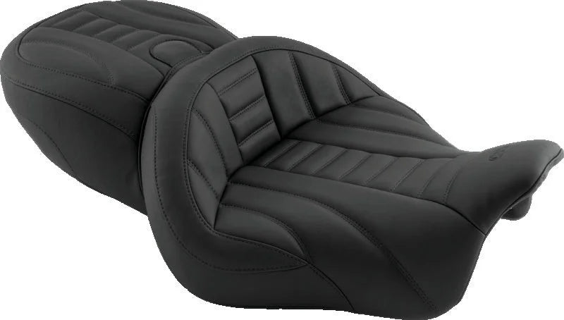 Mustang 06-17 Harley Dyna Tripper Solo Seat - Black - Main Product View