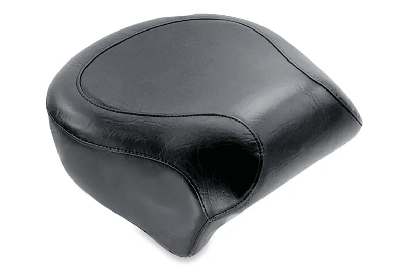 Mustang 06-17 Harley Dyna Wide Touring Passenger Seat - Black - Side View