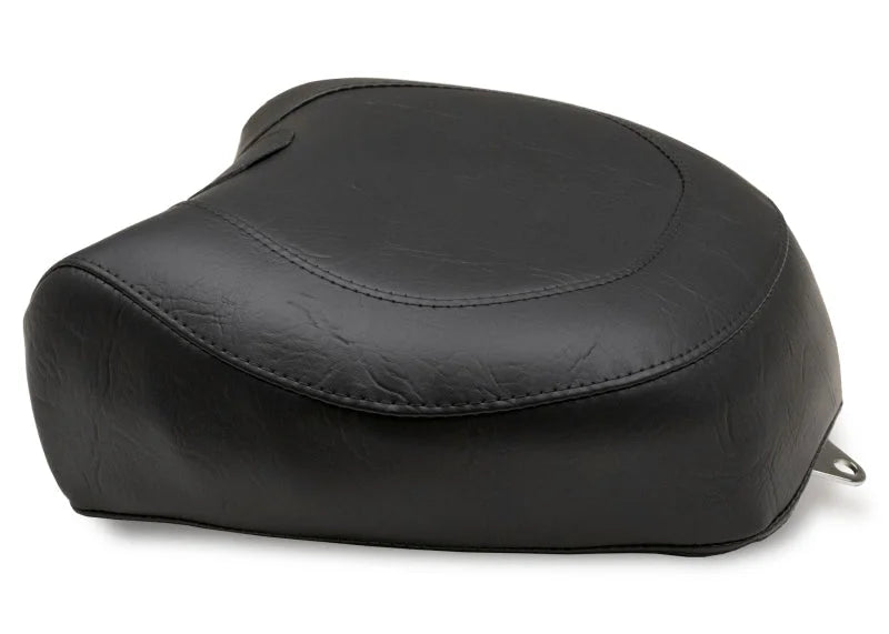 Mustang 06-17 Harley Dyna Wide Touring Recessed Passenger Seat - Black - Side View