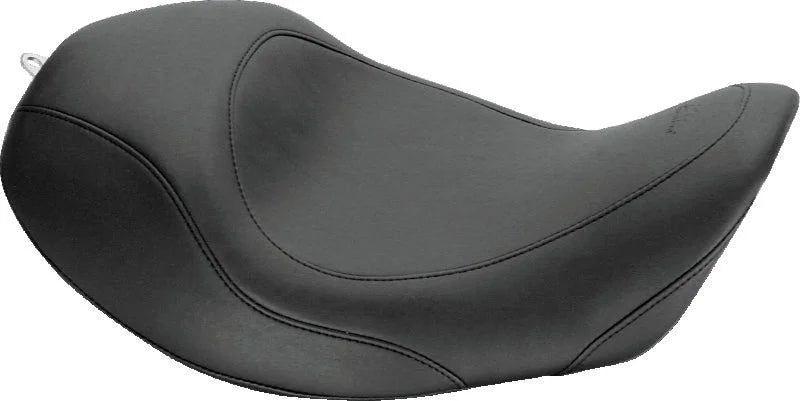 Mustang 06-17 Harley Dyna Wide Tripper Forward Solo Seat - Black - Main Product View