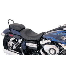 Load image into Gallery viewer, Mustang 06-17 Harley Dyna Wide Tripper Forward Solo Seat - Black - Side View